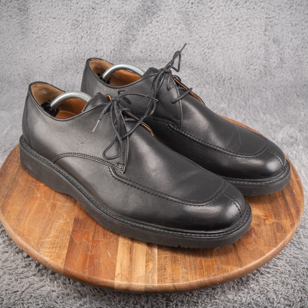 Rockport‎ Men Oxford Black Leather Dress Shoes Lace Up Size 12 Solight Soles